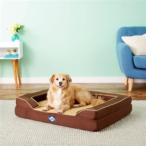 Sealy Lux Premium Orthopedic Dog Bed Brown Medium