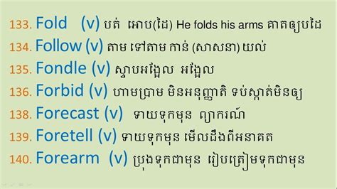 Lesson 249 Learn English Speak Khmer New Vocabulary Part 80