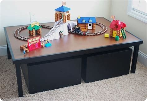 Kids Play Table With Storage Carts Pottery Barn