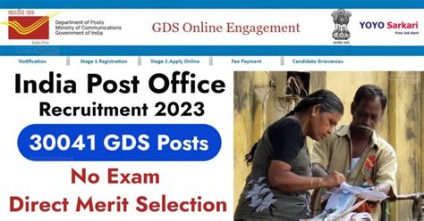 India Post Office Recruitment 2023 Opening For 30041 GDS Posts