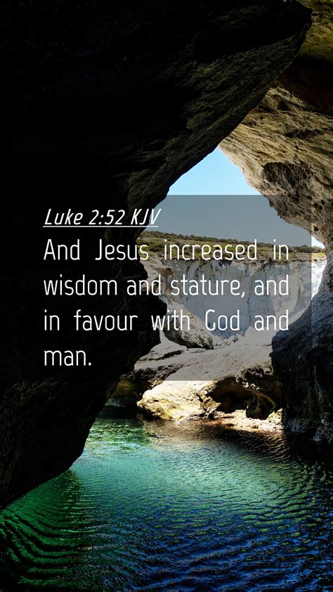 Luke 252 Kjv Mobile Phone Wallpaper And Jesus Increased In Wisdom