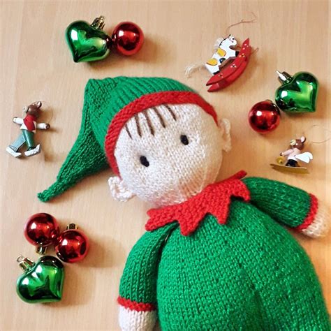 Jo Jo Cuddle Elf Christmas Doll Knitting Pattern Instant Etsy Uk