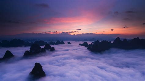 Huangshan Clouds Bing Wallpaper Download