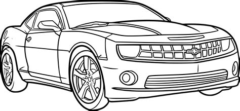 Les voitures de courses sont utilisées pour les compétitions automobiles soit pour la course automobiles ou bien les rallyes. Coloriage voiture Camaro à imprimer