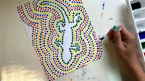 Australian Aboriginal Animal Dot Art Youtube
