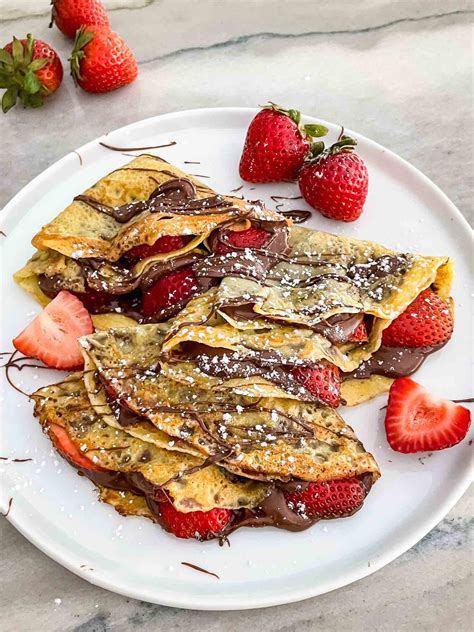 Strawberry Nutella Crepes Three Olives Branch