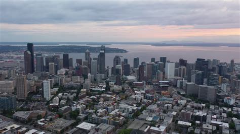 Panoramic Aerial View Of Seattle Youtube