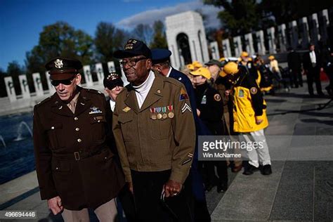 Veterans Day Commemoration Held At National World War Ii Memorial In Dc