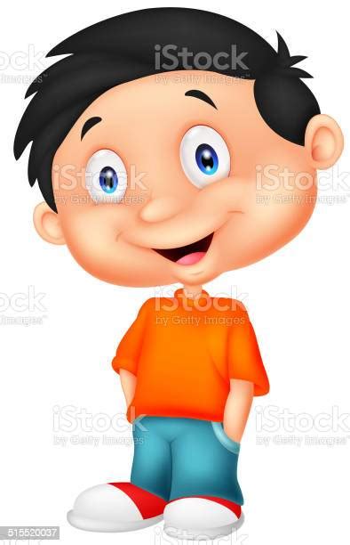 Cute Boy Cartoon Standing Stock Illustration Download Image Now