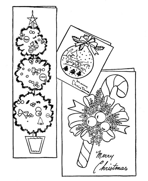 Christmas Coloring Cards Coloring Kids