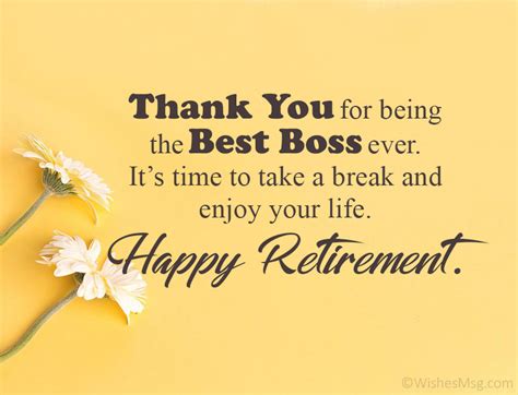 Perfect Retirement Wishes For Boss Wishesmsg