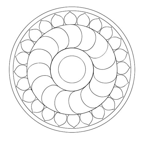 Coloriage à Imprimer Mandala 40 Modèles