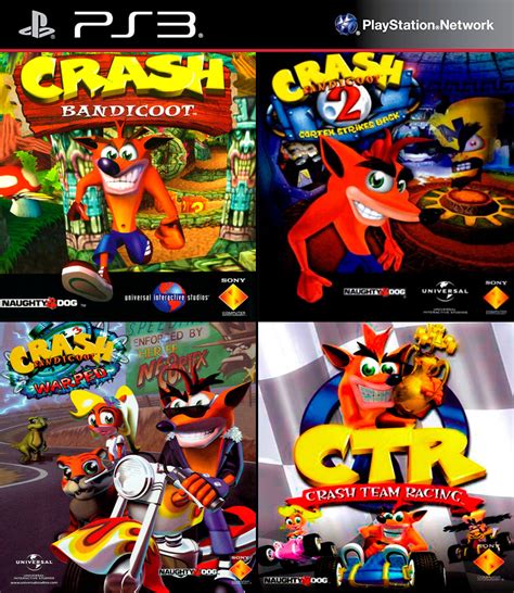 Crash Bandicoot 1 2 3 Crash Team Racing Español Ps3 Digital