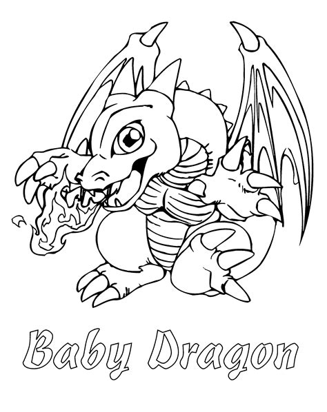 Free Printable Dragon Coloring Pages Baby Dragon Malvorlagen