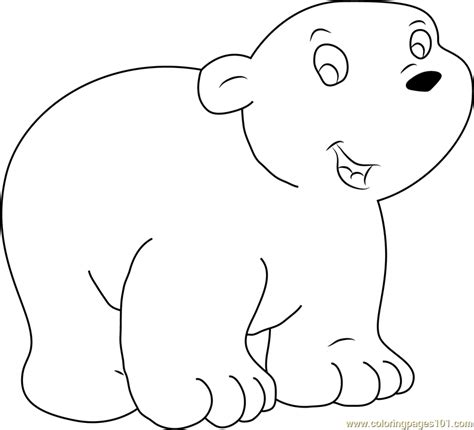 Check spelling or type a new query. Happy Little Polar Bear Coloring Page - Free The Little ...