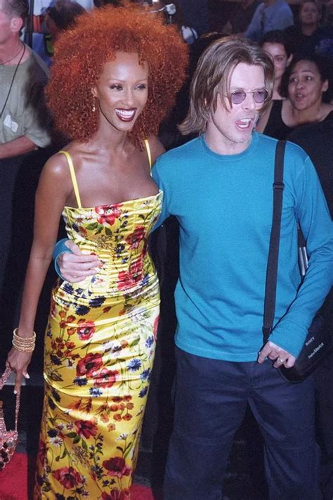 Musician David Bowie And His Wife Model Iman Arrive For The Mtv My