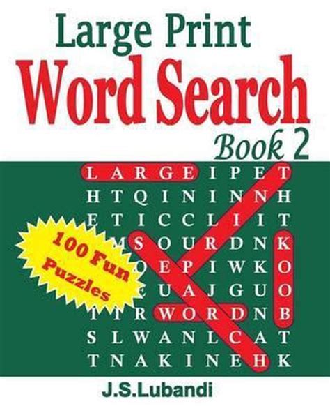 Large Print Word Search Book 2 J S Lubandi 9781514127094 Boeken