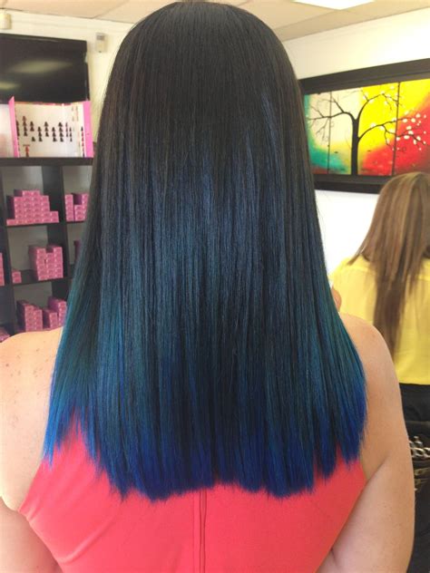 Hair Color For Black Hair Blue Ombre Hair Hair Styles