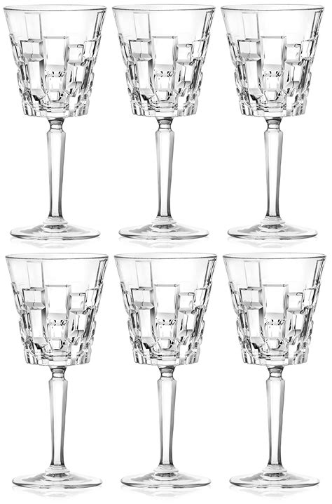 Buy Rcr Cristalleria Italiana Crystal Glass Drinkware Set Wine Goblet