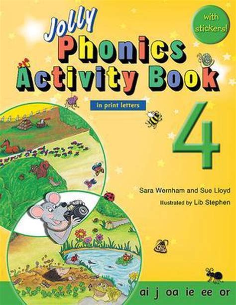 Jolly Phonics Activity Book 4 In Print Letters Sara Wernham