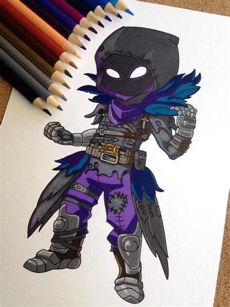 Fortnite Raven Drawing Completed Rfortnitebr