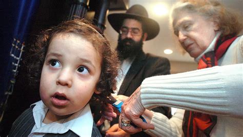 Locks Of Faith Orthodox Jewish Boy Gets First Haircut At Age 3