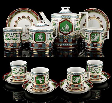Unique Tea Set Antique 614 Russian Imperial Lomonosov Etsy