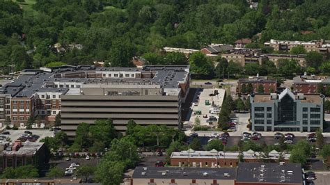 48k Stock Footage Aerial Video Of An Office Building In Beachwood
