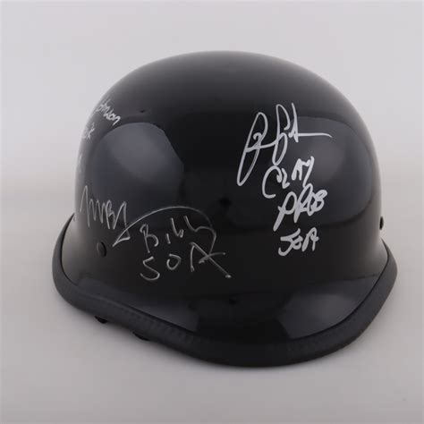Sons Of Anarchy Motorcycle Helmet Signed By 5 With Kim Coates Ryan