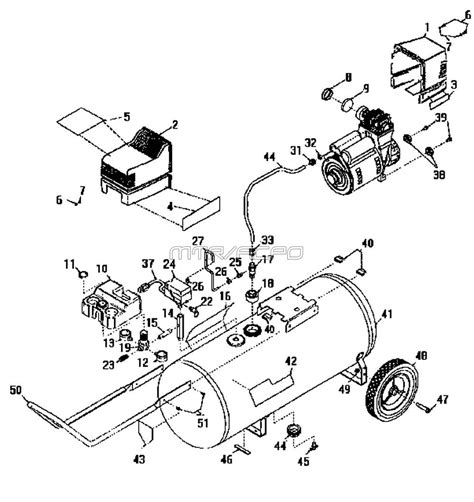 Sears Craftsman 919165250 Air Compressor Parts