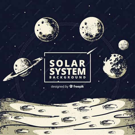 Premium Vector Lovely Hand Drawn Solar System Scheme
