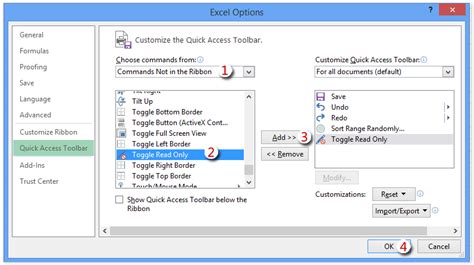 How To Switch To Toggle Read Only Mode In Excel