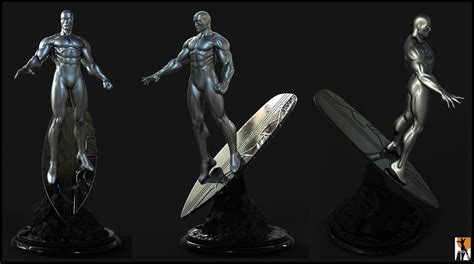 Arrival Of The Silver Surfer By Aysculpture On Deviantart
