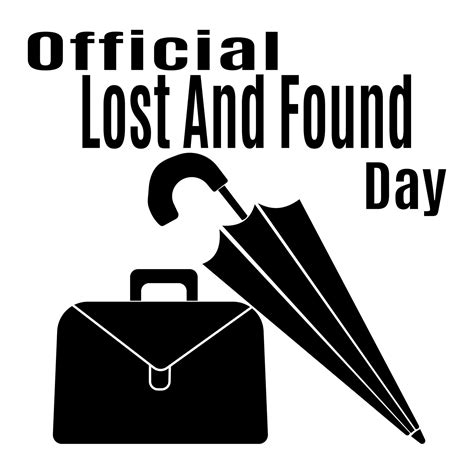 Official Lost And Found Day Idea For Poster Banner Flyer Or Postcard