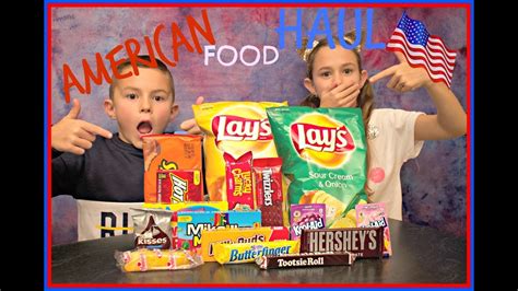 Aussie Kids Try American Food Usa Food Haul Youtube
