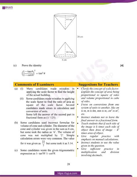 Icse Class 10 Maths Question Paper Solution 2020 Solved Pdf