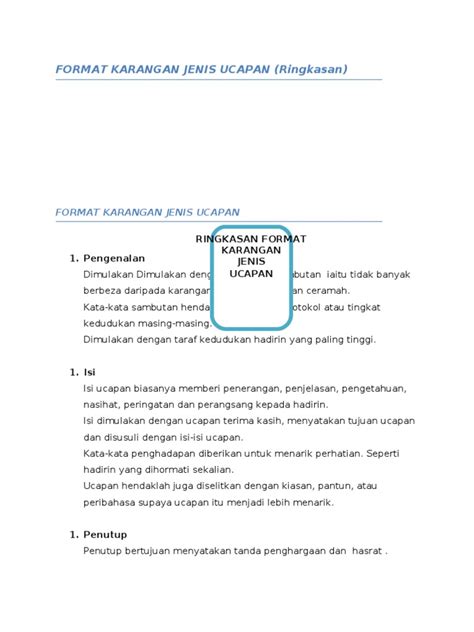 Contoh aturipun pranatacara adicara panggih lan krobongan. Format Karangan Jenis Ucapan