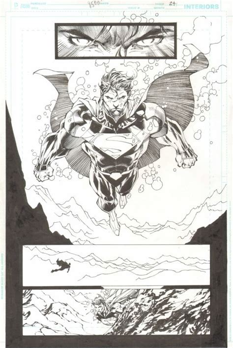Jim Lee Superman Unchained Splash Art In Max Fargos Cover And Splash