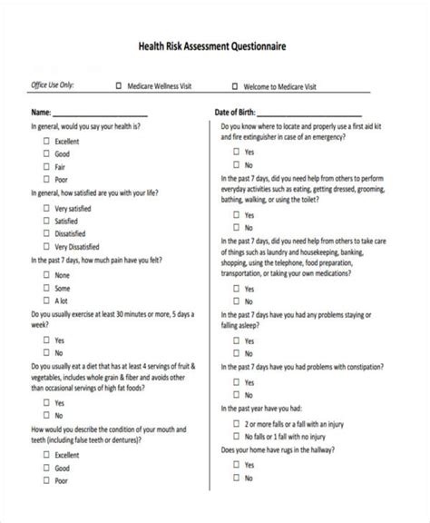 Risk Assessment Policy Examples