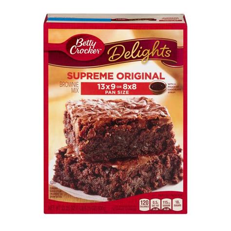 Betty Crocker Delights Supreme Original Brownie Mix Hy Vee Aisles