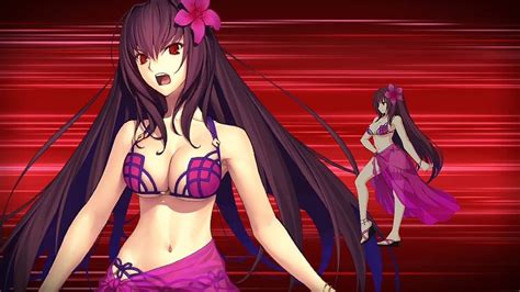 Fategrand Order Assasin Scathachswimsuits Noble Phantasm Youtube