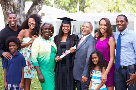 African American Student Celebrates Graduation Stock Image Colourbox