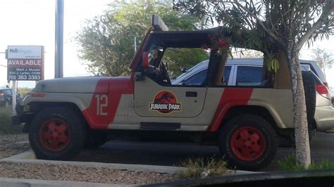 Jurassic Park Jeep 12 Spotted In Front Of My Local Retro Game Store R
