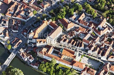 Luftaufnahme Neuburg An Der Donau Burganlage Des Schloss Neuburg An