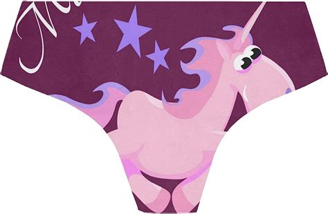 Fantazio Süßes Einhorn Fantasy Pferd Muster Sexy Panty Damen Silky No