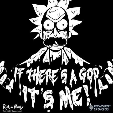 If There Is A God Its Me Rick And Morty Rick And Morty Poster