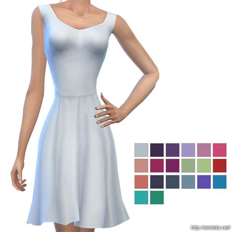 Simista A Little Sims 4 Blog Ashley Dress Collection