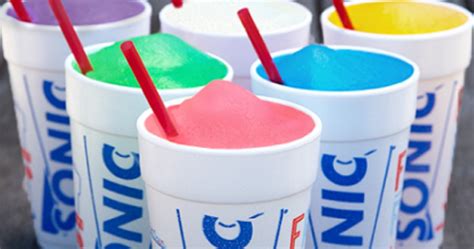 Medium Sonic Slushies Only 79¢ Today Only Wheel N Deal Mama