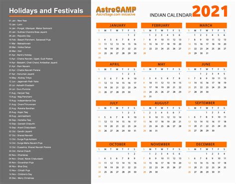 2021 Calendar With Holidays Listed 022022