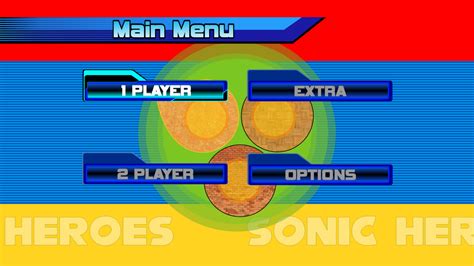 Sonic Heroes Main Menu Recreation By Cristails On Deviantart